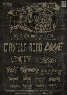 Manilla Road Old Grave Fest 2014 Romanian Thrash Metal Fest